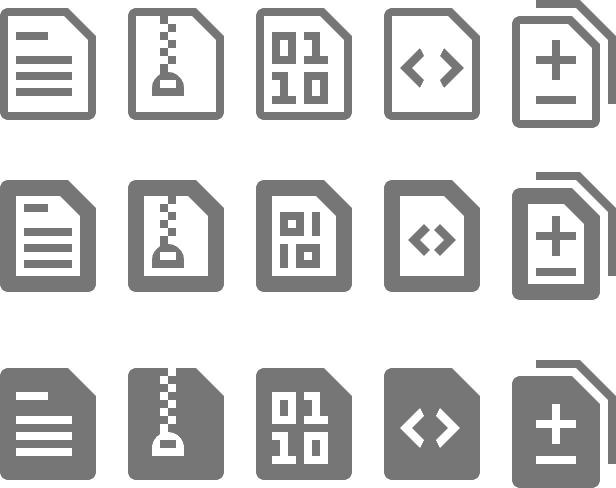 File icons