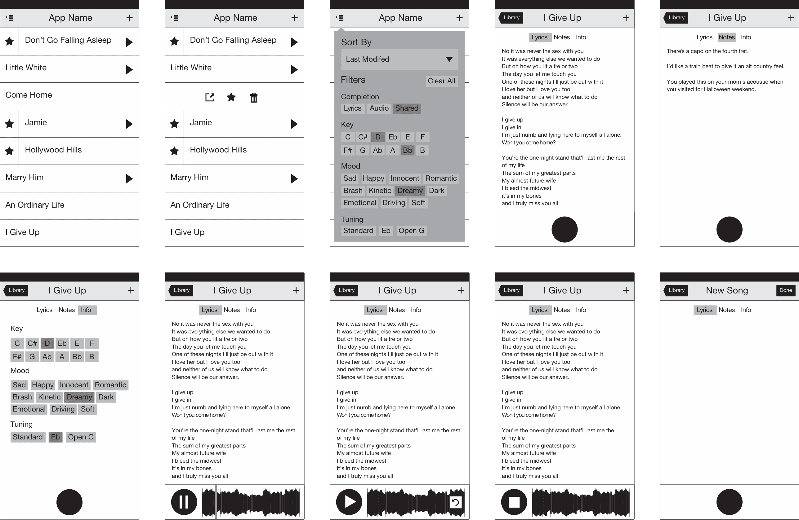 Wireframes